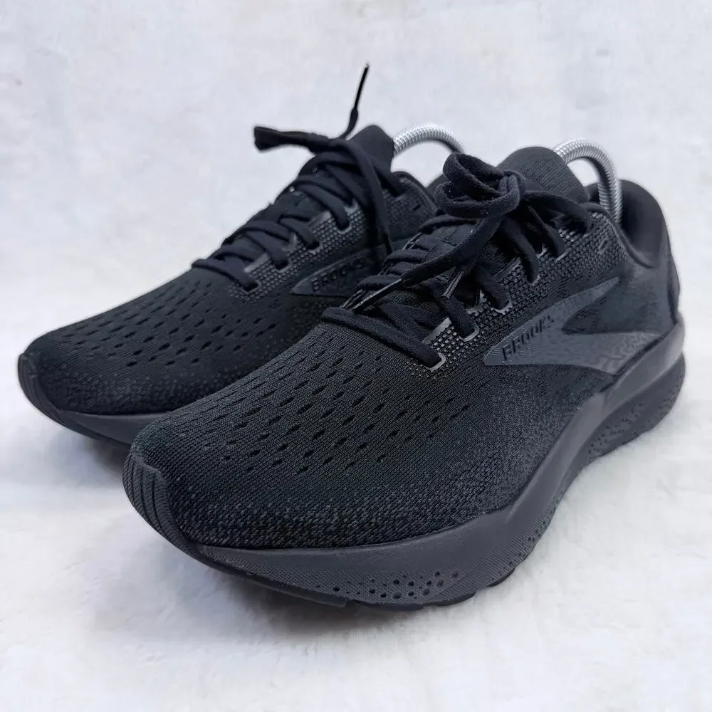 Brooks Ghost 16 Womens Running Shoes Triple Black Size 10.5 Neutral Cushioned